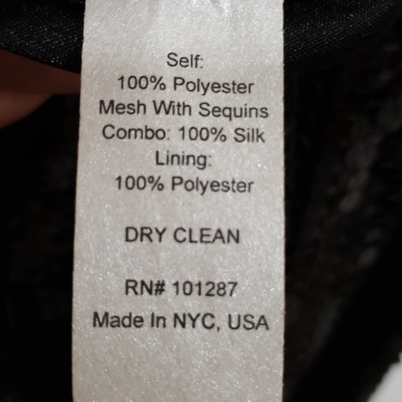 Alexia Admor V Neck Sleeveless Sequin BLK Dress L - Picture 6 of 8